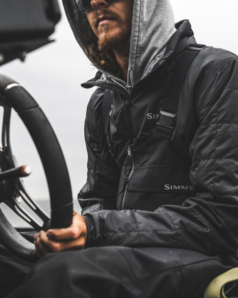 Куртка Simms Fall Run Collared Jacket (Мужской; L; Dark Stone)